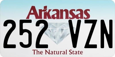 AR license plate 252VZN