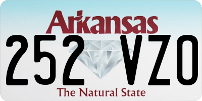 AR license plate 252VZO