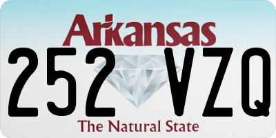 AR license plate 252VZQ