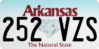 AR license plate 252VZS
