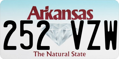 AR license plate 252VZW