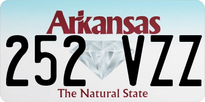 AR license plate 252VZZ
