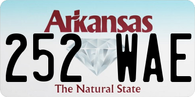 AR license plate 252WAE