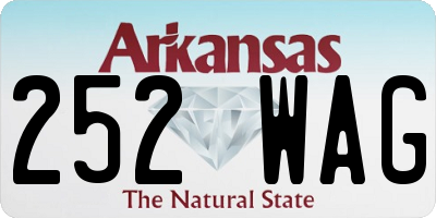 AR license plate 252WAG