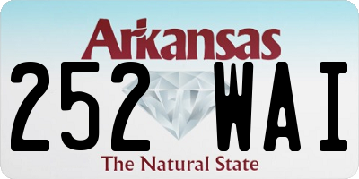 AR license plate 252WAI