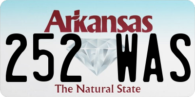 AR license plate 252WAS