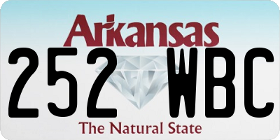 AR license plate 252WBC