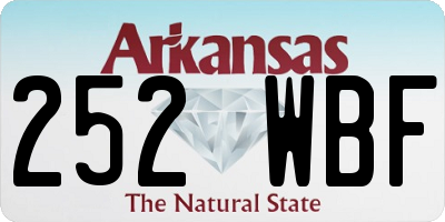 AR license plate 252WBF