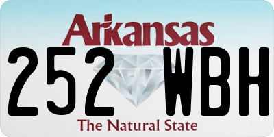 AR license plate 252WBH