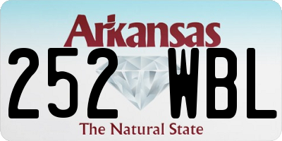 AR license plate 252WBL