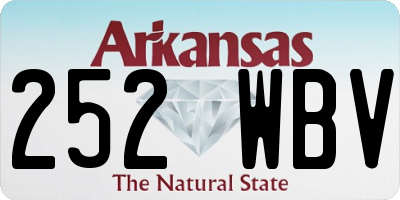 AR license plate 252WBV
