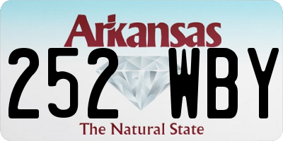 AR license plate 252WBY