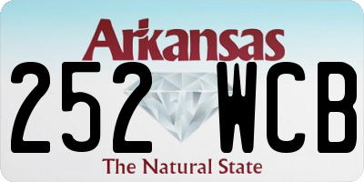 AR license plate 252WCB
