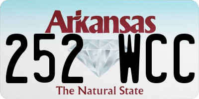 AR license plate 252WCC