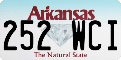 AR license plate 252WCI