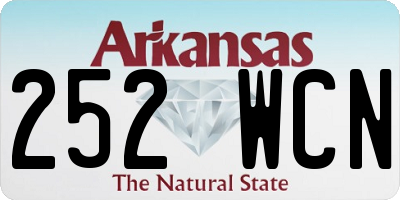 AR license plate 252WCN