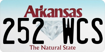 AR license plate 252WCS
