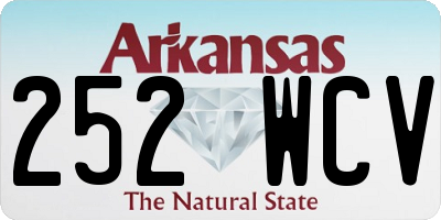 AR license plate 252WCV