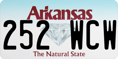 AR license plate 252WCW