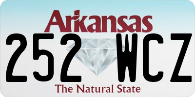 AR license plate 252WCZ