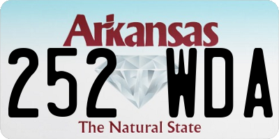 AR license plate 252WDA