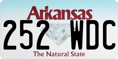 AR license plate 252WDC