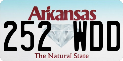 AR license plate 252WDD