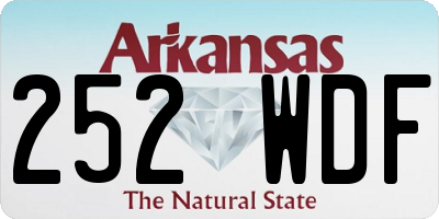 AR license plate 252WDF