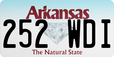 AR license plate 252WDI