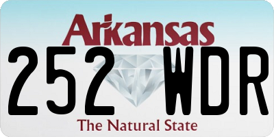 AR license plate 252WDR