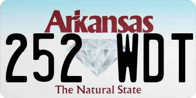 AR license plate 252WDT