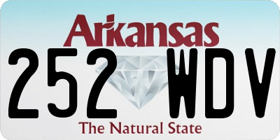 AR license plate 252WDV