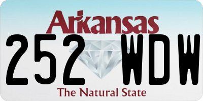 AR license plate 252WDW