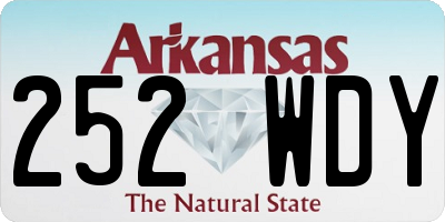AR license plate 252WDY