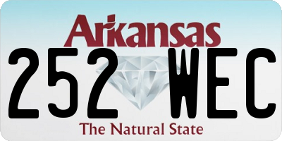 AR license plate 252WEC