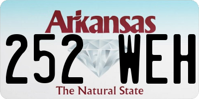 AR license plate 252WEH