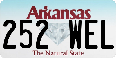 AR license plate 252WEL