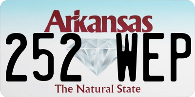 AR license plate 252WEP