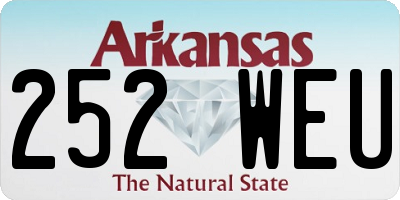 AR license plate 252WEU