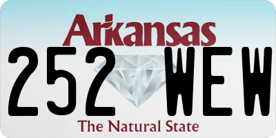AR license plate 252WEW