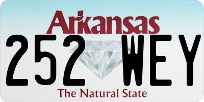 AR license plate 252WEY