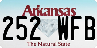 AR license plate 252WFB
