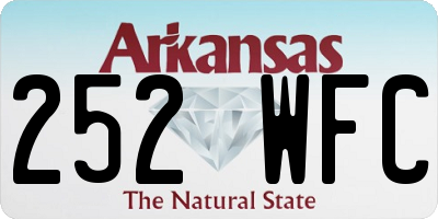 AR license plate 252WFC