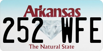 AR license plate 252WFE