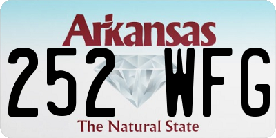 AR license plate 252WFG