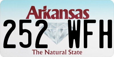 AR license plate 252WFH