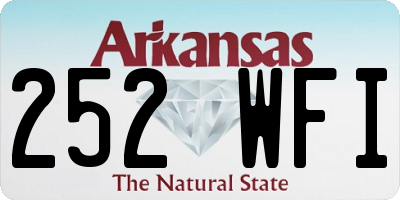 AR license plate 252WFI