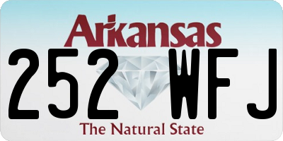 AR license plate 252WFJ