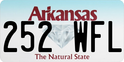 AR license plate 252WFL