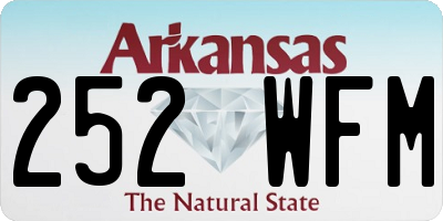 AR license plate 252WFM
